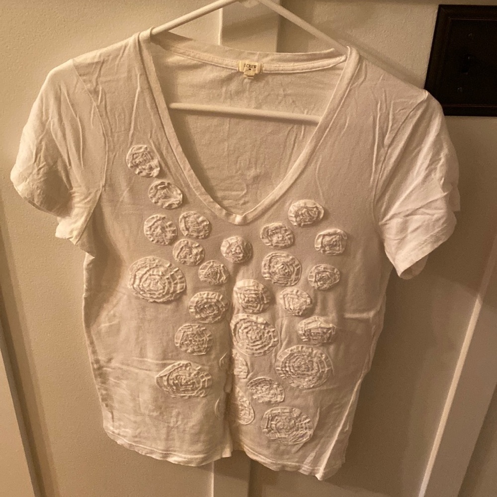 J.Crew V neck white T